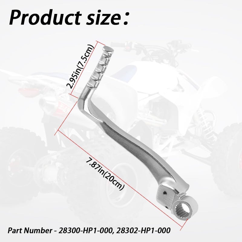 Ciuouient 28300-HP1-000 28302-HP1-000 Kick Start Lever, Aluminium Alloy Starter Lever Compatible with Honda TRX450R TRX450 R TRX 450 R 2004-2005 - Image 3